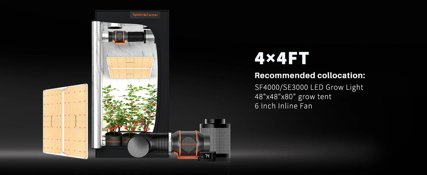 Spider Farmer Grow Tent - 120x120x200CM