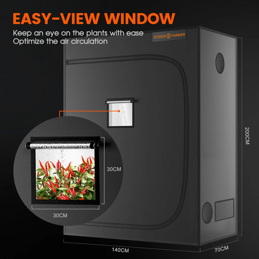 Spider Farmer Grow Tent - 140x70x200CM